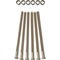 Ekena Millwork Premium 7/8" Barn Door Flat Track Extension Hardware for 1 3/4" Door, White Bronze GB60014EXWZ - alternate 1